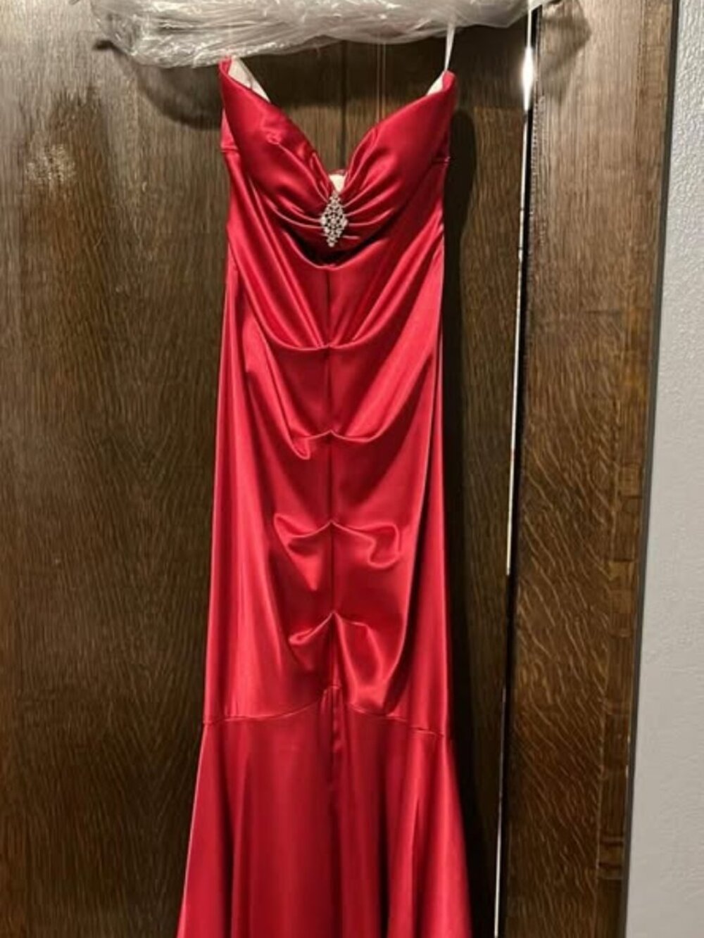 Mermaid Style Formal Dress, Size 6, Deep Hot Pink/Fuscia